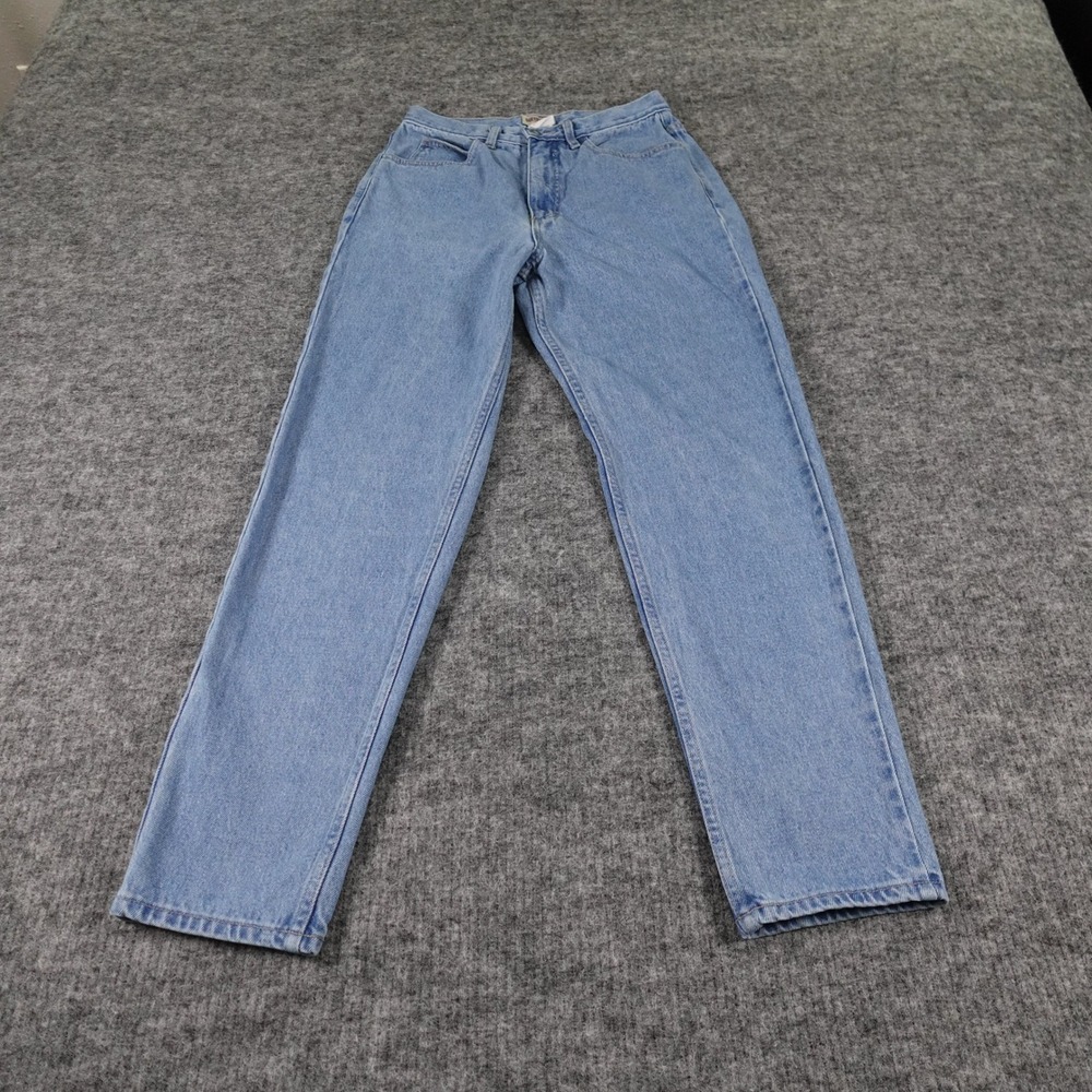 Guess Jeans Vintage High Rise Tapered Fit USA Made Womens 29x29 Blue Denim